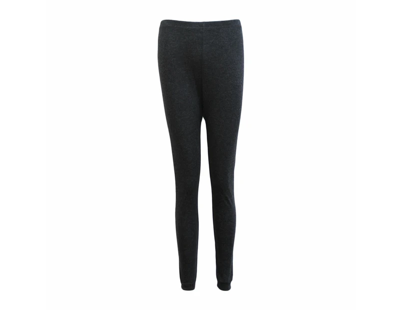 Women's Merino Wool Blend Pants Thermal Leggings Bottoms Underwear Pajamas  Sleepwear - Black