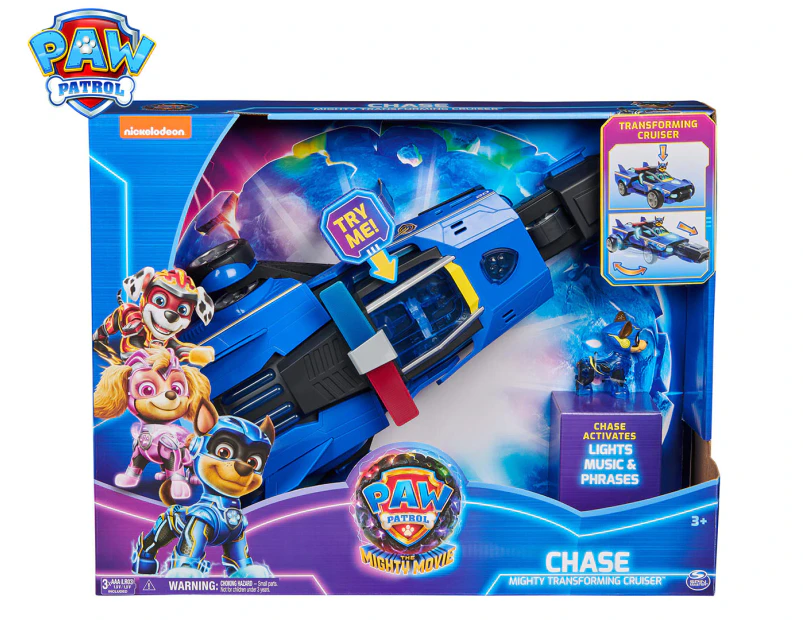 Paw Patrol: The Mighty Movie Chase Mighty Transforming Cruiser Toy