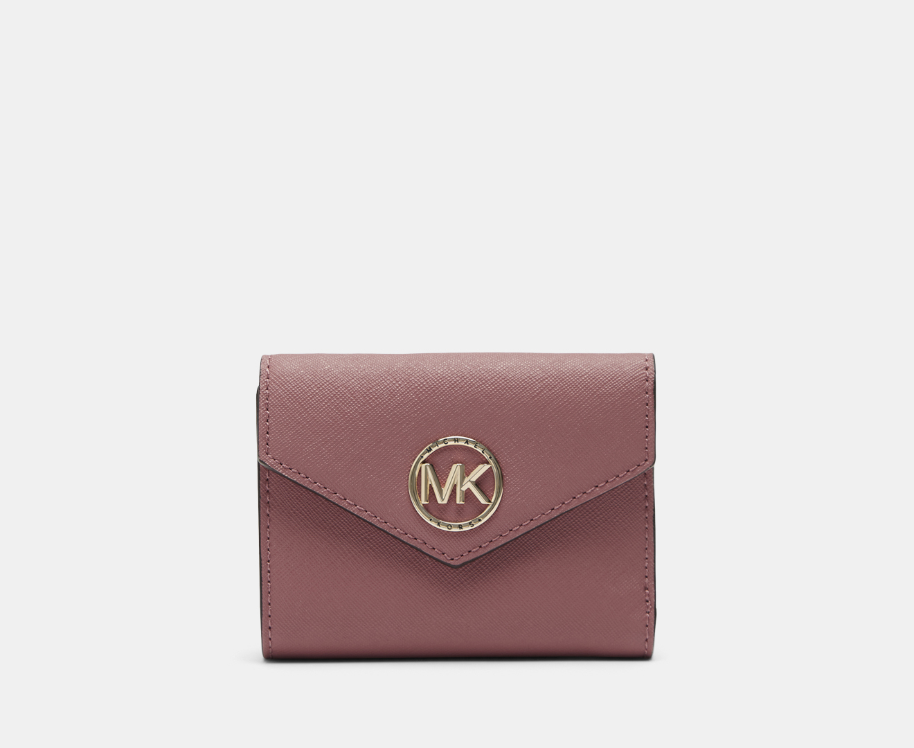 Michael Kors Greenwich Medium Envelope Trifold Leather Wallet