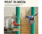 Window Bird Feeder for Outside with Strong Suction Cups, Fits for Cardinals, Finches, Chickadees etc