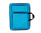 Portable Waterproof Canvas Shoulder Bag Painting Pad Backpack for Sketching - Sky blue