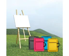 Portable Waterproof Canvas Shoulder Bag Painting Pad Backpack for Sketching - Grey