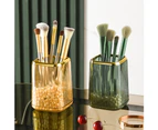 Makeup Brush Organizer Make Up Brush Holder Container Storage Cup for Bathroom - Amber