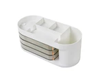 Jewelry Organizer, Rotatable Desktop Jewelry Box Earring Holder Box Jewelry Box - White