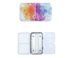 Travel-Size Paint Boxes Empty Watercolor Palette-Trays Watercolor Tin-Palette - Colorful - Small plus card slot
