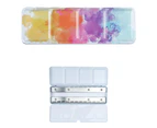 Travel-Size Paint Boxes Empty Watercolor Palette-Trays Watercolor Tin-Palette - Black - Large plus card slot