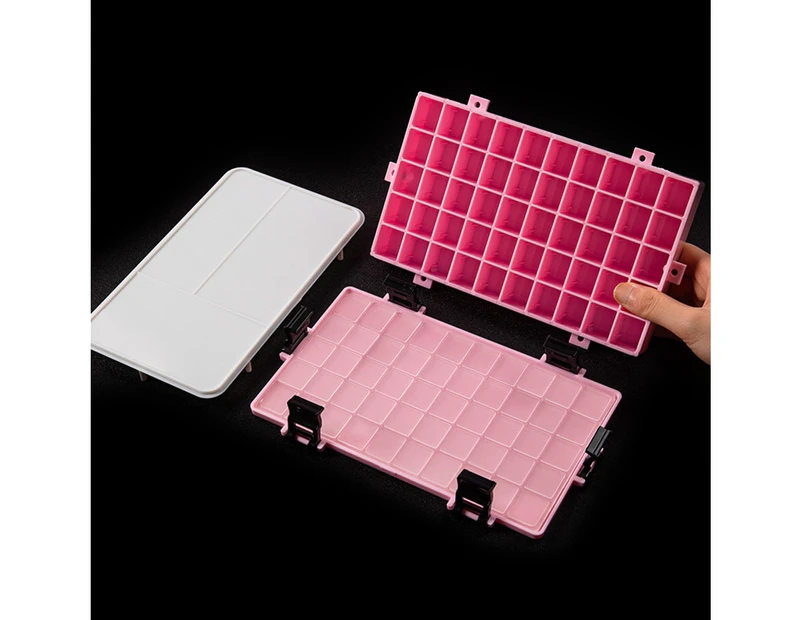Watercolor Paint Storage Palette-Box 24/36/50 Grids Watercolor Palette-Box Gift - 50 squares pink