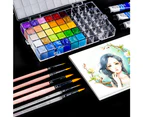 Watercolor Paint Storage Palette-Box 24/36/50 Grids Watercolor Palette-Box Gift - 36 cells transparent