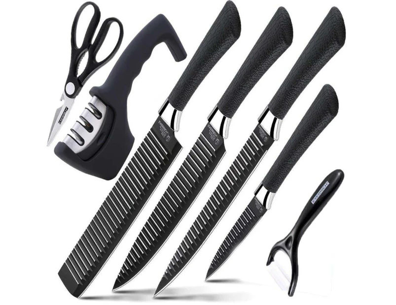 Kitchen Knife Set Cookstyle Chef Knives Stainless Nonstick Bonus Knife Sharpener