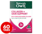 Nature's Own Magnesium + Skin Support Effervescent with Collagen, Biotin, Zinc & Vitamin C 60 Tablets