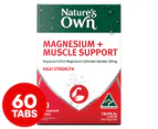 Nature's Own Magnesium + Muscle Support Effervescent with High Strength Magnesium 60 Tablets