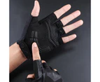 1 Pair Men Women Cycling Half Finger Bicycle Mitten Breathable MTB Riding Gloves