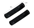 1 Pair Shock Absorption Scratch Proof Bicycle Brake Handlebar Covers Easy Installation Non-slip Silicone Bicycle Brake Handle Sleeves Bike Accessories - Black