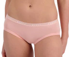 Bonds Women's Cottontails Midi Briefs 3-Pack - Tuscan Blooms Charcoal/Macadamia/Melting Blush