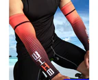 1 Pair Unisex Outdoor Sport Cooling Arm Sleeves Cover Wrap UV Sun Protection - Green