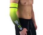 1 Pair Unisex Outdoor Sport Cooling Arm Sleeves Cover Wrap UV Sun Protection - Green