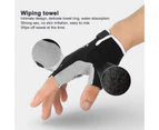 1 Pair Workout Gloves Half Finger Breathable Nylon Wrist Support Cycling Bike Gloves for Cycling - Black