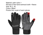 1 Pair Touchscreen Gloves Wind-proof High Sensibility Anti Slip Driving Motorcycle Winter Warm Gloves for Outdoor