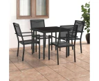 5 Piece Outdoor Dining Set Steel