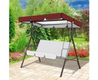 Porch Swing Canopy, Waterproof Swing Top Cover, Garden Swing Replacement Canopy Sun Shade Awning Cover, 164*114*15cm