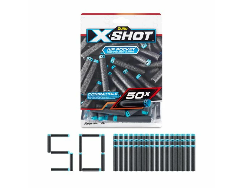 50pc Zuru XSHOT Elite Air Pocket Technology Dart Refills Kids/Childrens Toy 8+