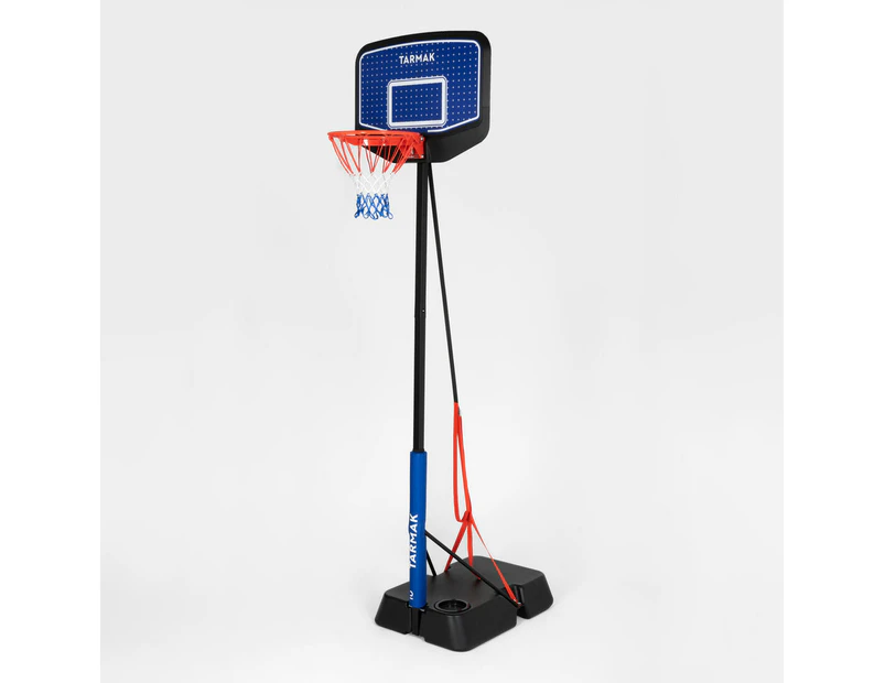 DECATHLON TARMAK Kids' Adjustable (1.6m to 2.2m) Basketball Hoop on Stand K900 - Blue/Black
