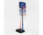 DECATHLON TARMAK Kids' Adjustable (1.6m to 2.2m) Basketball Hoop on Stand K900 - Blue/Black