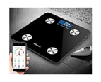 Soga | Wireless Bluetooth Digital Body Fat Scale Bathroom Health Analyser Weight - Black