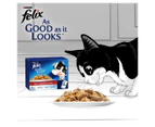 2 x 12pk Felix As Good As It Looks Cat Food Meat Menus in Jelly