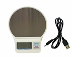 Digital Kitchen Scale Backlit Lcd Display Weighing Modes Tare Function Touch Screen Hy26