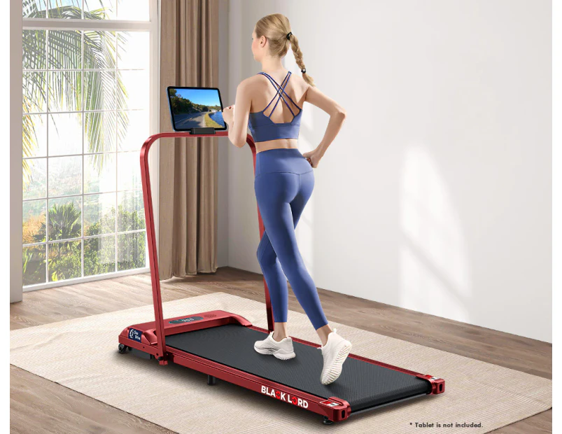 BLACK LORD Treadmill Electric Walking Pad Home Office Gym Fitness Foldable Red