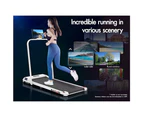 BLACK LORD Treadmill Electric Walking Pad Home Office Gym Fitness Foldable White