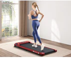 BLACK LORD Treadmill Electric Walking Pad Home Office Gym Fitness Remote Control Red