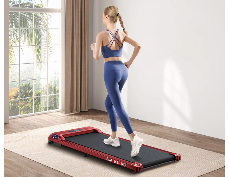 BLACK LORD Treadmill Electric Walking Pad Home Office Gym Fitness Remote Control Red