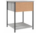 vidaXL Bedside Table Grey Sonoma 44x45x58 cm Engineered Wood
