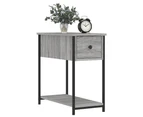vidaXL Bedside Cabinet Grey Sonoma 30x60x60 cm Engineered Wood