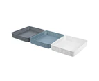 6x 3pc Boxsweden Tilly 35x29cm Kitchen Storage Container Organiser Tray Assorted