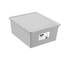 4x Boxsweden 20L/39cm Essentials Stackable Tub Storage Home Organiser Assorted