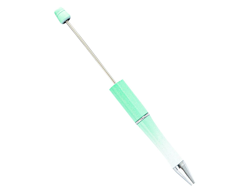 5Pcs DIY Bead Ballpoint Pens Retractable Ballpoint Pen Office Writing Supplies - Spray paint green gr