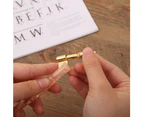 Antique English Oblique Calligraphy Dip Pen Nib Holder Handwriting Handmade Copp - Transparent gold powder