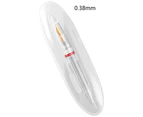 Acrylic Fountain Pen Transparent Pen Barrel Large Ink Capacity Remove to Refill - Red - 0.38mm