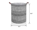 Laundry Hamper Collapsible Laundry Basket 20 Inches Tall Large Round for Clothes Storage