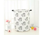 Waterproof Cotton Lightweight Durable Multipurpose Foldable Washing Basket Round Foldable Simple Hemp Storage