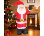 Stockholm Christmas Lights Xmas 2.4M LED Inflatable Waving Santa Claus Outdoor Garden