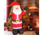 Stockholm Christmas Lights Xmas 2.4M LED Inflatable Waving Santa Claus Outdoor Garden