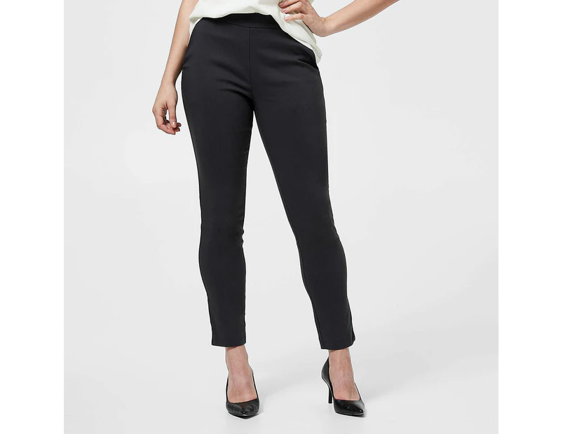 Preview Carrie Skinny Ankle Bengaline Pants - Grey