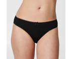 Target 5 Pack Cotton/Elastane Bikini Briefs; Style: LBK191290 - Black