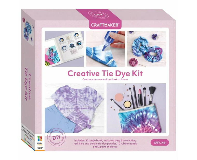 Craft Maker Creative Tie Dye Kit Deluxe Art/Craft Set DIY Hobby Project