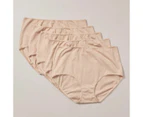 Target 5 Pack Fuller Figure Cotton/Elastane Full Briefs - Brown