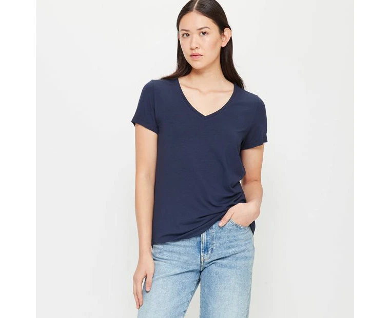 Target Modal/Elastane V-Neck T-Shirt